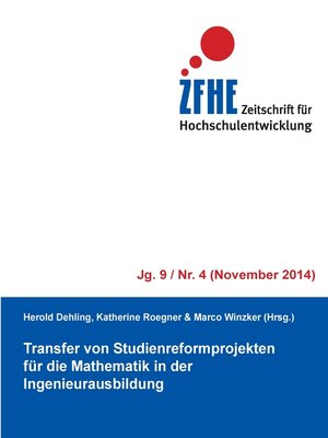 cover image of Transfer von Studienreformprojekten für die Mathematik in der Ingenieurausbildung